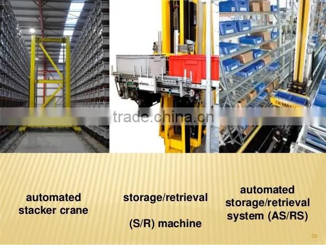 Automatic standard pallet racking system