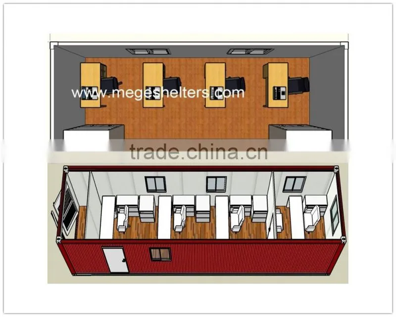 prefabricated temporary office container modified shipping container office design