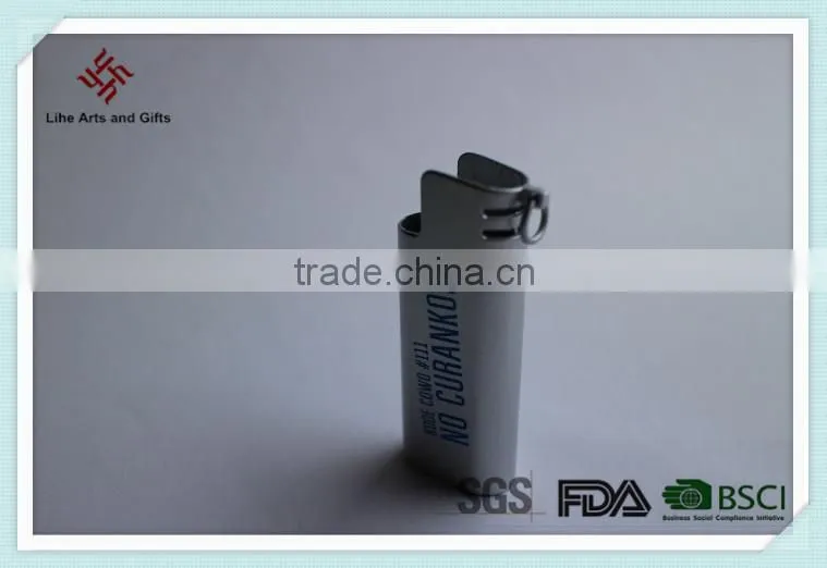 wholesale metal lighter sleeve with printed custom logo