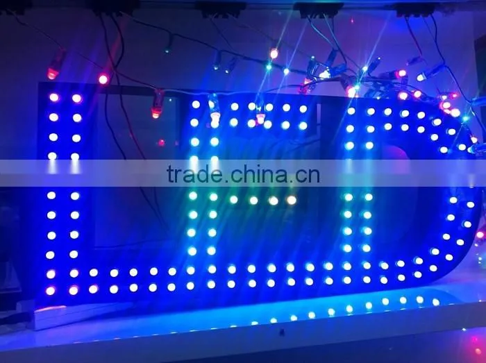 waterproof IP68 led string light WS2811/WS2801/UCS1903 12mm RGB led pixel