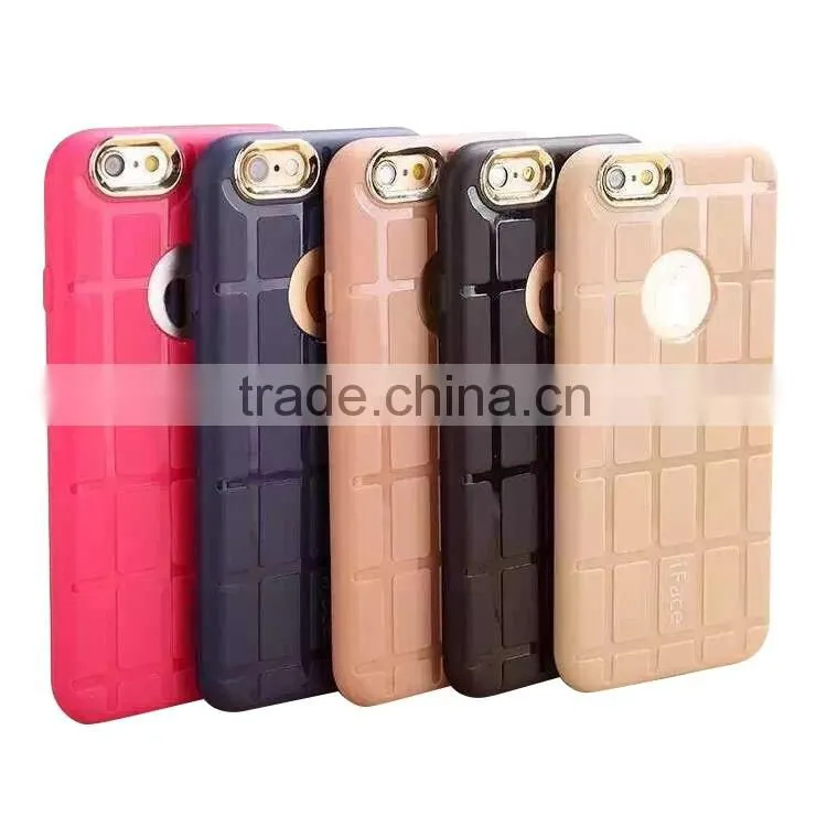2016 Korean design phone cover for iface magic square TPU case for iPhone 5/6/6plus