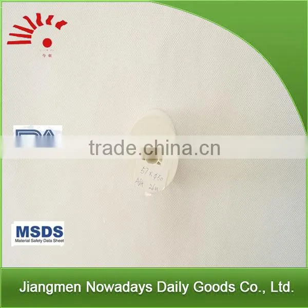 MSDS bulk 57x50mm recycle thermal paper roll for cash register paper