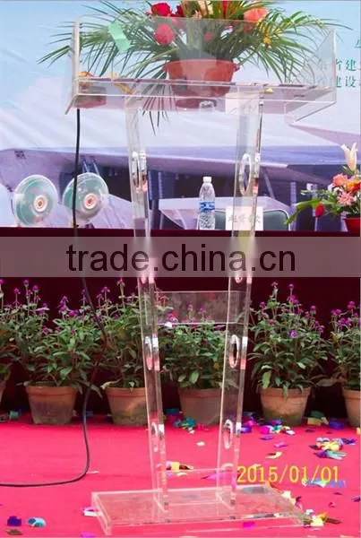 Acrylic glass pulpit podiums,plexiglass pulpit podium