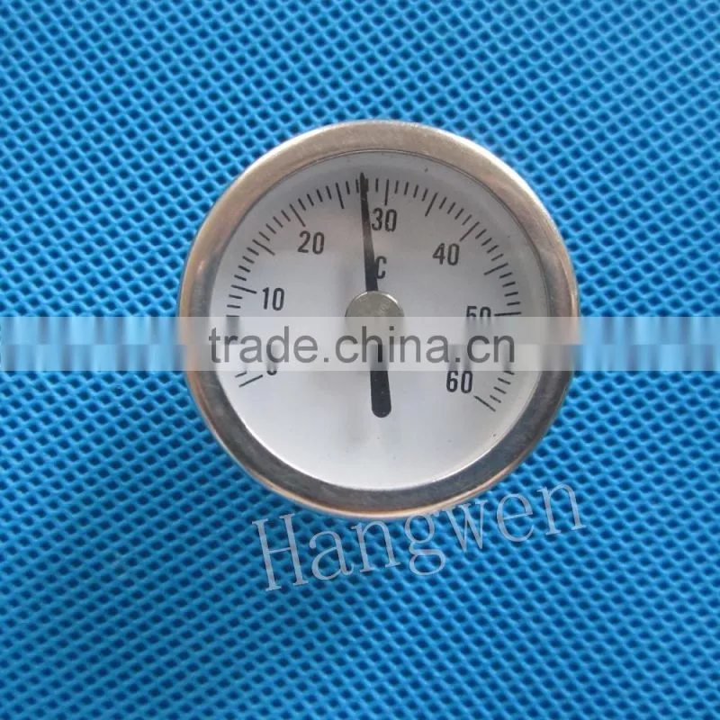 Industrial usage pipeline bimetal thermometer