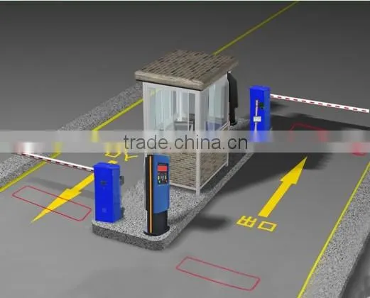 One Entrance and One Exit Intelligent Barcode&RFID Car Parking System with Affordable Price