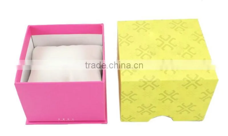 Fashion ladies watch gift box colorful boxes pillow inside good package box design