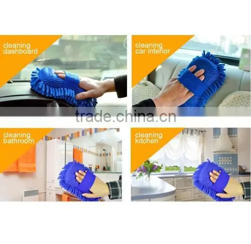 Hot New Microfiber Chenille Anthozoan Car Cleaning Sponge Towel Cloth Car Wash Gloves Car Washer Supplies