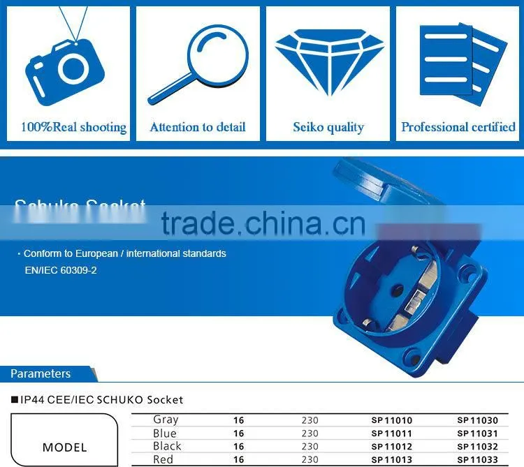 Rubber Industrial Plug and Socket SP11010
