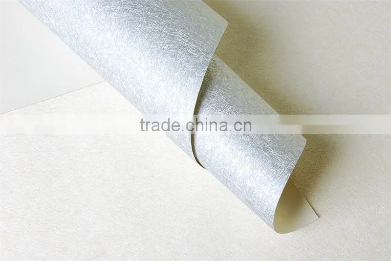 gold/silver metallic wallpaper for bar/club/hotel/restaurant
