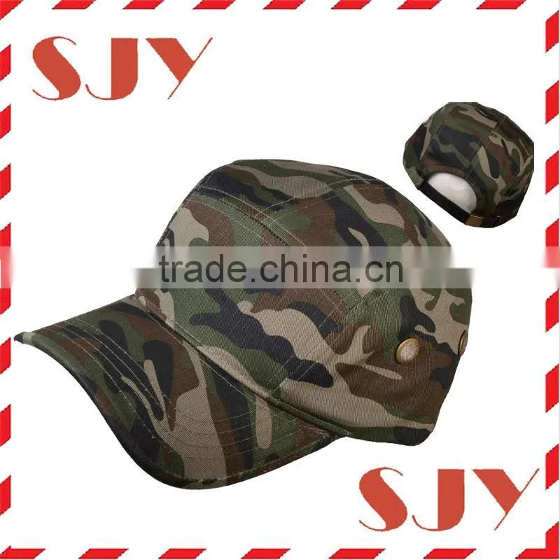 desert camouflage custom design printed snapback men's canvas hats