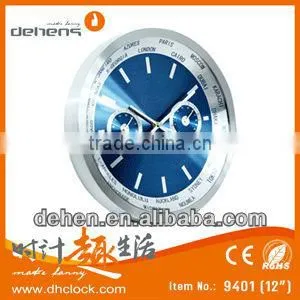glass wall clock
