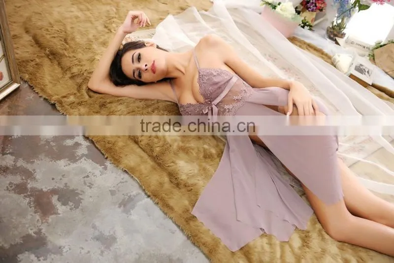 Hot design sexy sheer transparent nighty dress babydoll sex
