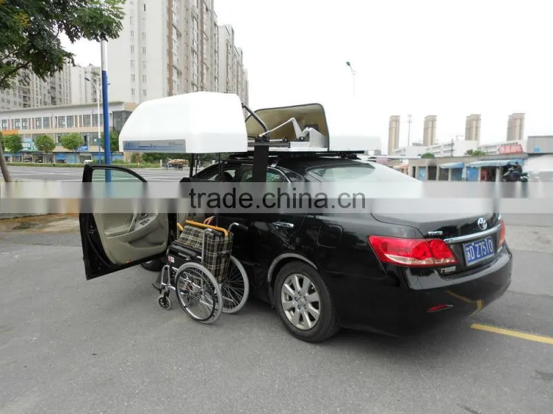 2015 new style car chair topper Wheelchair Carrier for light folding wheelchair
