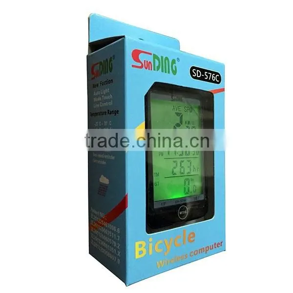 Auto backlight bicycle computer touch screen bike speedometer
