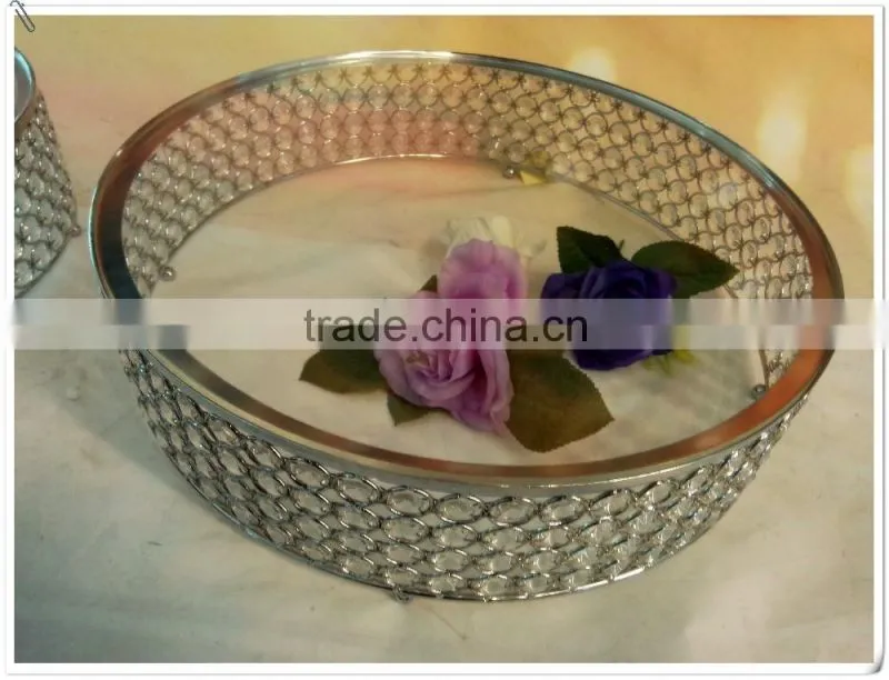 hot sale crystal cake stand for wedding decoration or wedding centerpieces