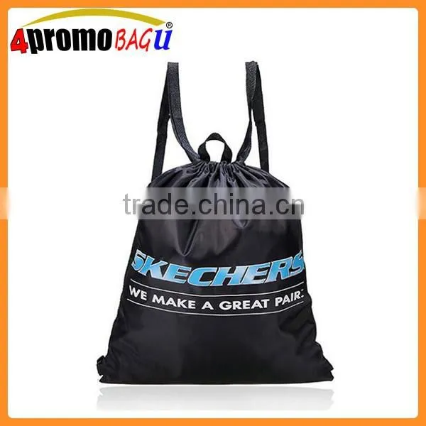 210D polyester small promotional drawstring backpack