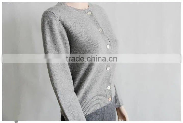 round neck cashmere cardigans