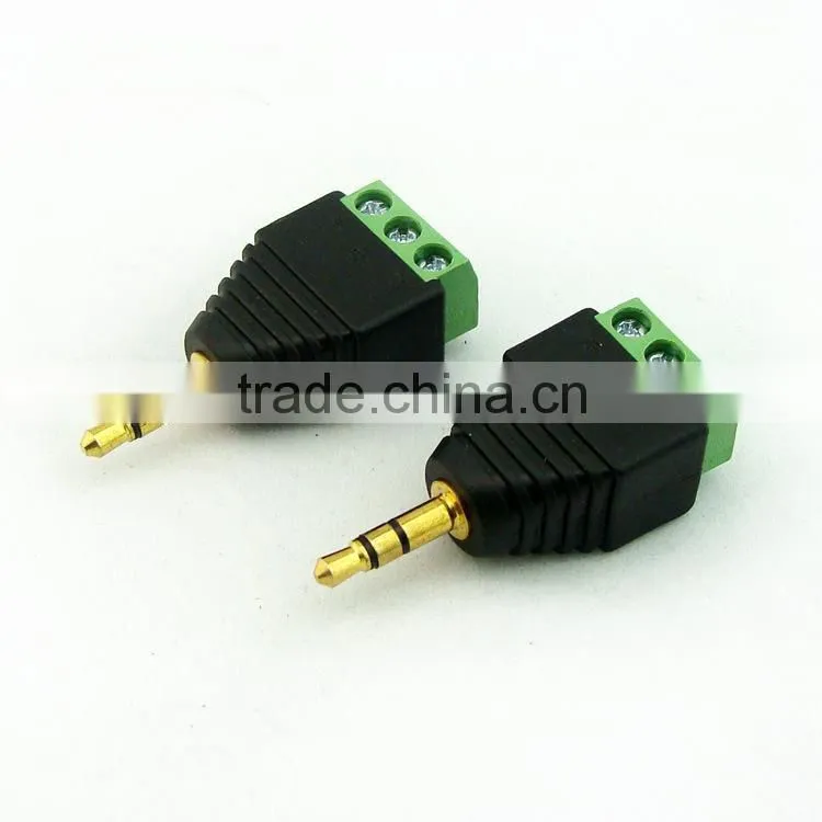 Environmental friendly Material solderless 3.5mm audio plug