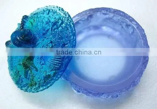 customized casting glass fish vase as artificial centerpiece for collection
