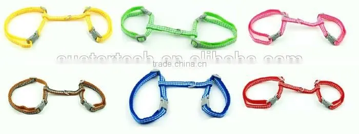 Grid Markings Factory Price Nylon Cat Pet Harness / Leashes
