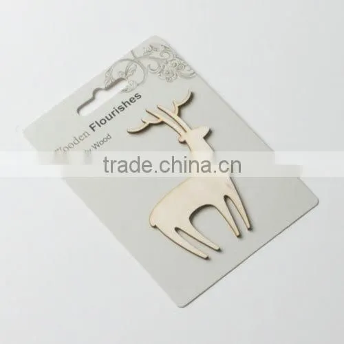 wood veneer shape, wooden flourish scrapbooking card craft embellishments