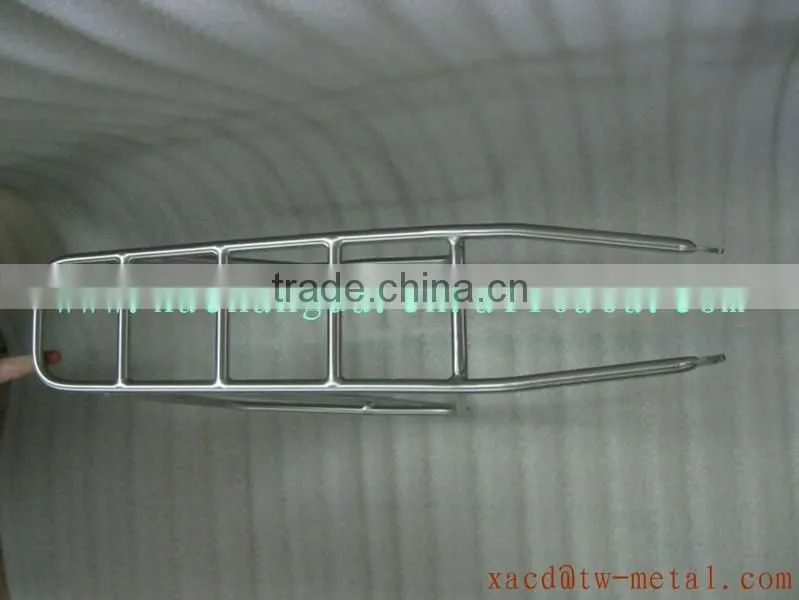Customized luggage bike rack titanium bicycle rear rack capacity 25kg XACD bicycle rear rack baggage