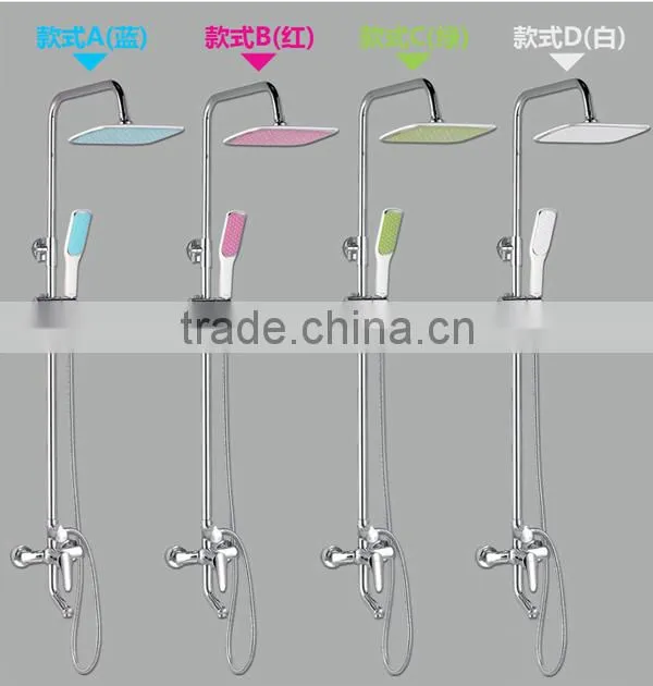 best quality ceiling shower set, round shower head,new design color shower set