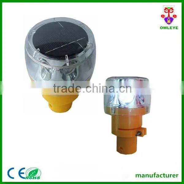 waterproof IP66 CE led solar warning rotating light