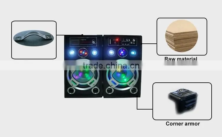 Creative Small Wooden Speaker With Marquee Light For Dj Disco Dancing