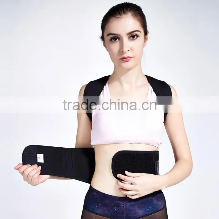 best selling new products Double Pull Neoprene Adjustable Lumbar Back Brace Support with steel