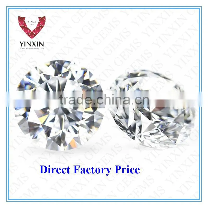 6.0mm White Color Round Shape Cubic Zirconia Fashion in Stock Factory