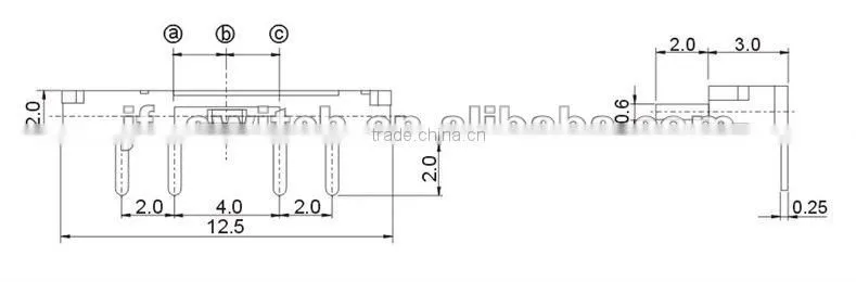 SK-1370HR-2 smd mini slide switch