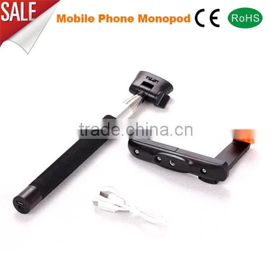 selfie monopod with stainless steel pipe