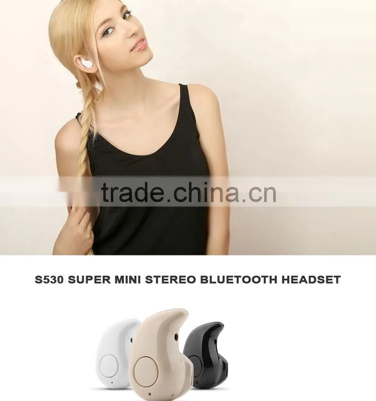 Hot Sale In Wal-mart Market S530 In-ear Small Wireless Headphones