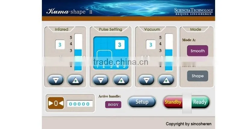 Highly Spoken Kumashape III IR RF vacuum pressure body contour body massage equipment