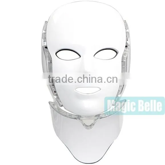 2016 hot sale Skin Rejuvenation led pdt bio-light therapy 7 color lights led facial mask pdt for salon use