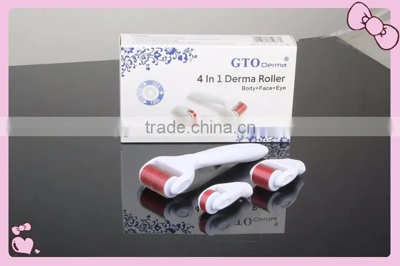 2017 newest 4 in 1 microneedle therapy sKin care derma roller