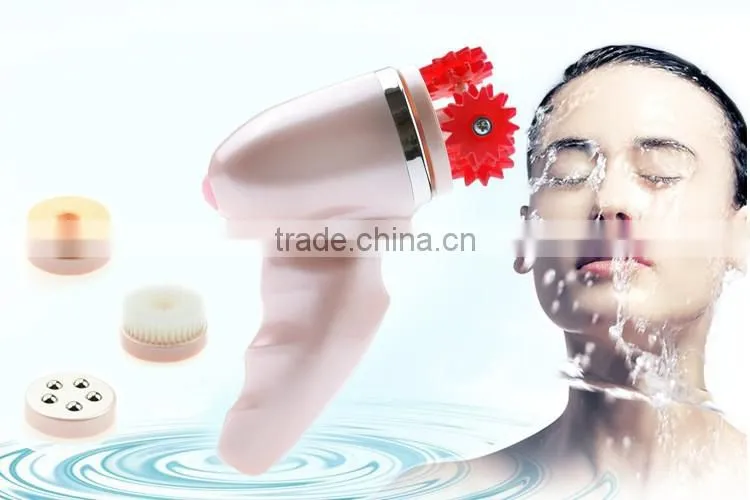 4 in1 Ultrasonic Multi-function Electric Face Beauty Deep Cleaning Massage Brush