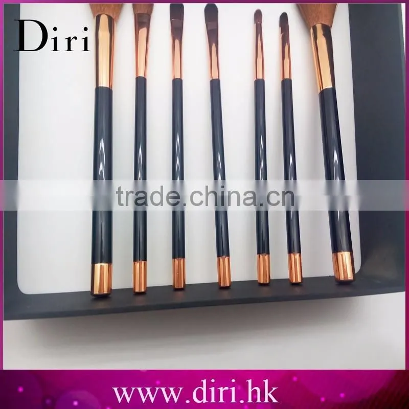 Hot sale top grade 7 pcs personalized makeup brushes