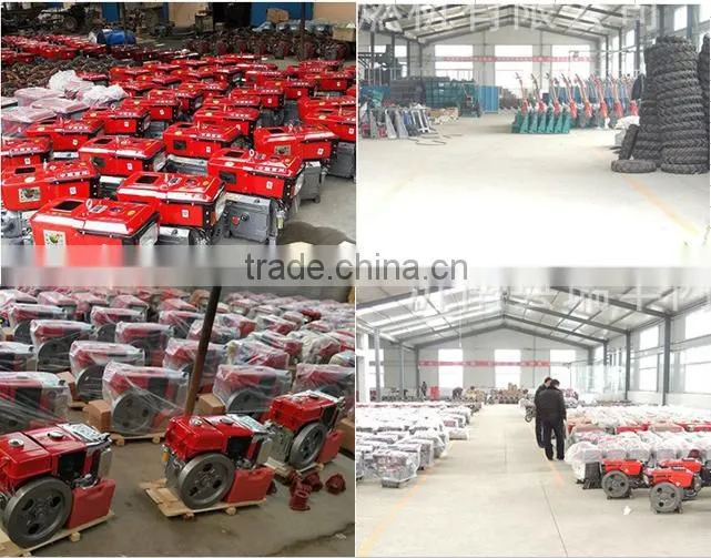 agriculture hand tractor for sale with Seat Rotary cultivator Electric start Wood packing Install video and Random small tools