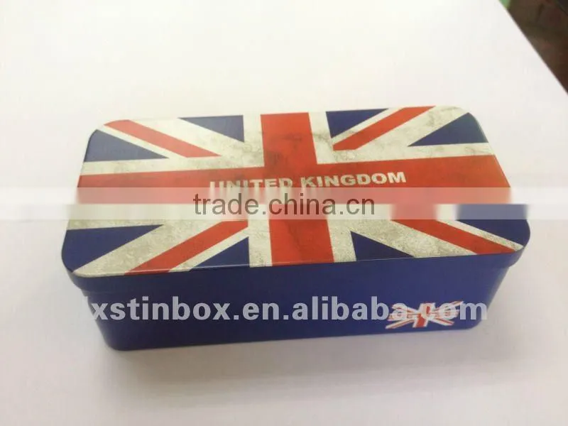 beautiful and lovely fationable rectangular tin can