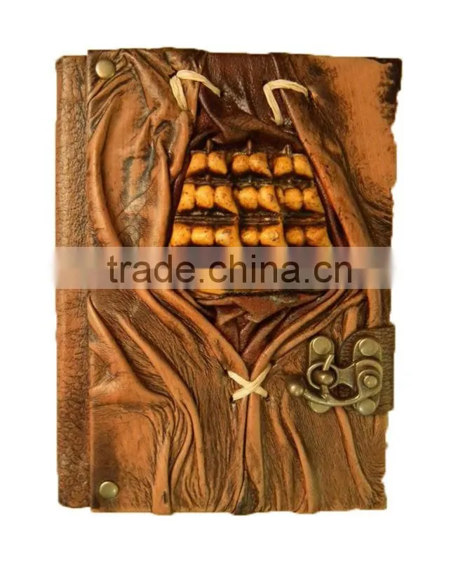 New Genuine Real Leather Handmade Notebook-Cheap High Quality-Dairy-Sketchbook-Journal -2015 Promotional Handmade New Designs