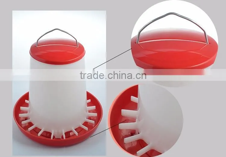 New Design 3kg 6kg Poultry Farm Chicken Feeder Plastic Concentrate Poultry Feed