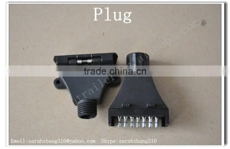 Round 7 Pin Trailer Plug And Flat 7 Pin Trailer Plug