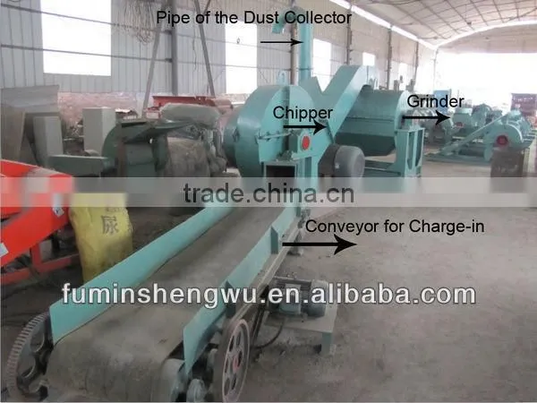 7.5kw multi-function wood crusher