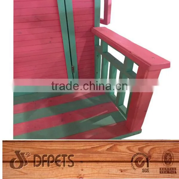 Pink Children Portable Wooden Playhouse DFP016