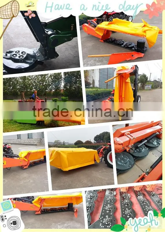 tractor disc lawn mower/tractor pto driven grass cropper mower