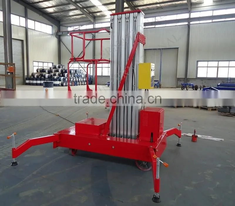 6m Single Mast Aluminium Hydraulic Lift Platform
