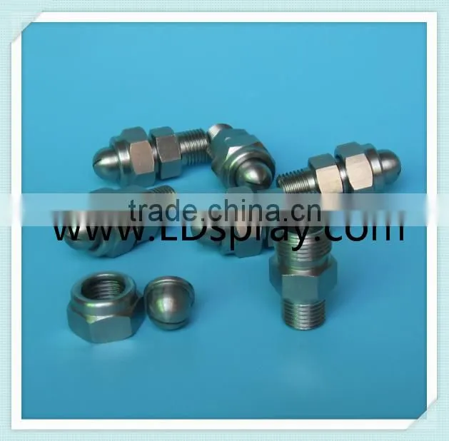 Stainless steel or brass flat fan spray air water jet nozzle with 3 parts