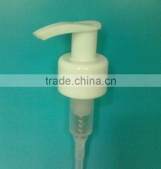 Plastic duck mouth structure lotion pump on bottle